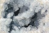 Blue Celestine (Celestite) Crystal Geode - Madagascar #87140-1